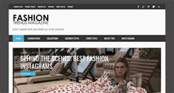 Desktop Screenshot of fashiontrendsmag.com